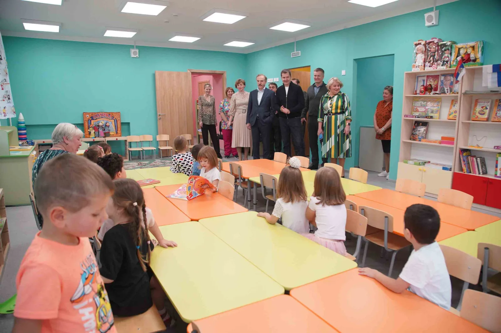 В поселке Люберец торжественно открыли после капремонта детский сад
