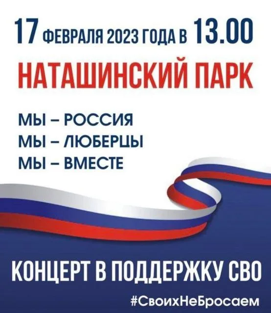 Владимир Волков пригласил жителей Люберец на концерт в честь годовщины СВО