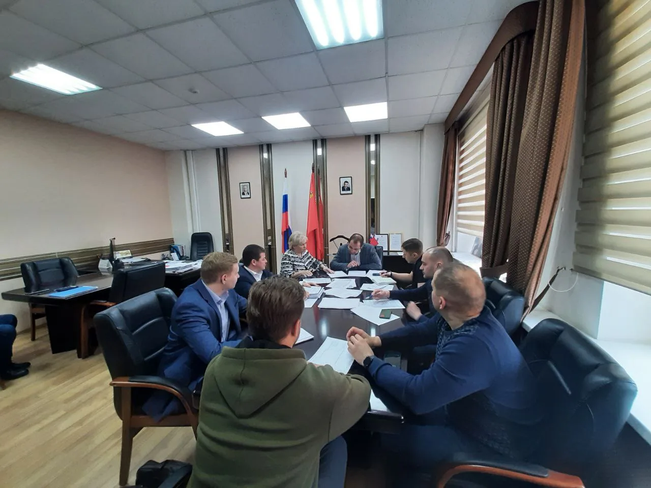 Лидия Антонова обсудила работу УК Люберец с сотрудниками администрации округа