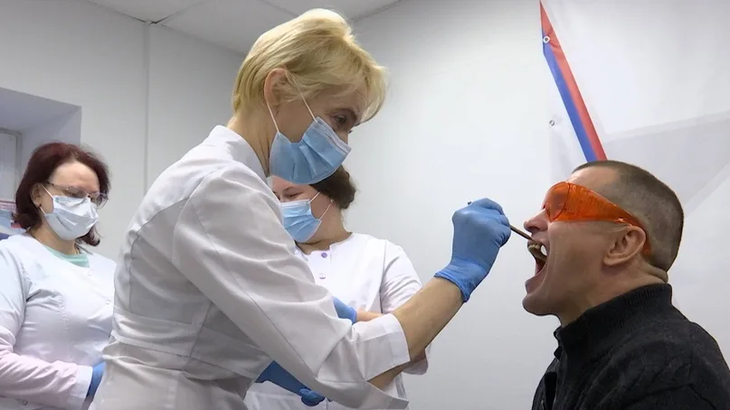 Люберецкие медики провели профилактическую акцию, направленную на раннее выявление онкозаболеваний полости рта у участников СВО и членов семей военнослужащих