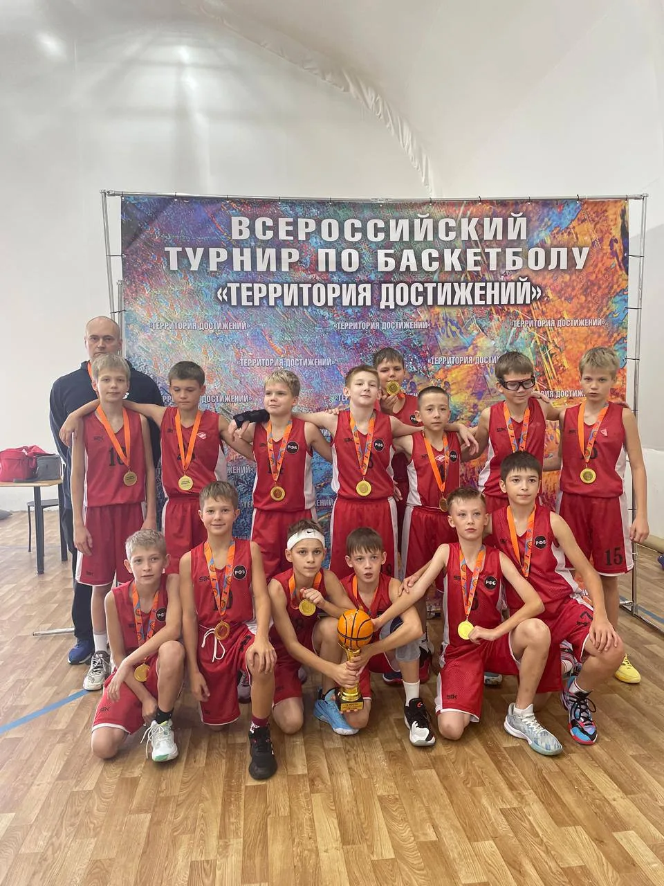 Спортсмены Люберец завоевали золото на Всероссийском турнире по баскетболу