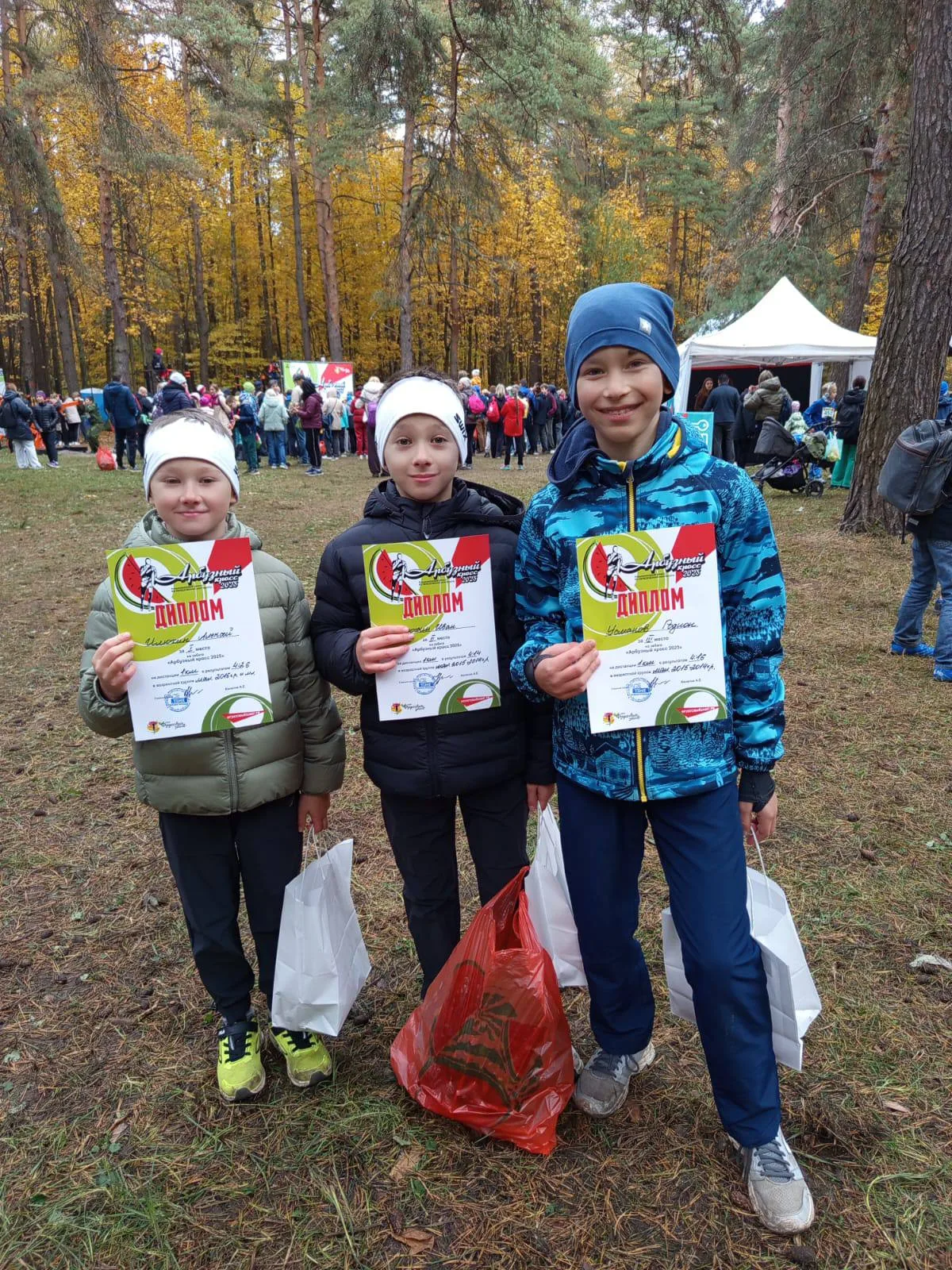 Три медали завоевали юные спортсмены Люберец в традиционном забеге «Арбузный кросс»