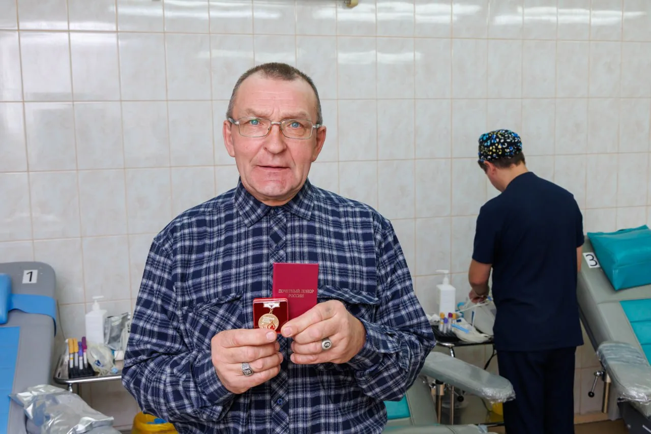 Еще один житель Люберец стал «Почётным донором РФ»