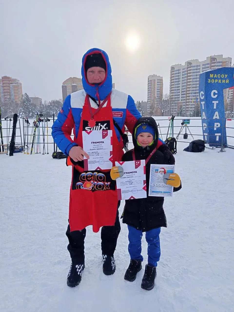 Спортсмен Люберец завоевал золото на фестивале «Крещенские морозы»