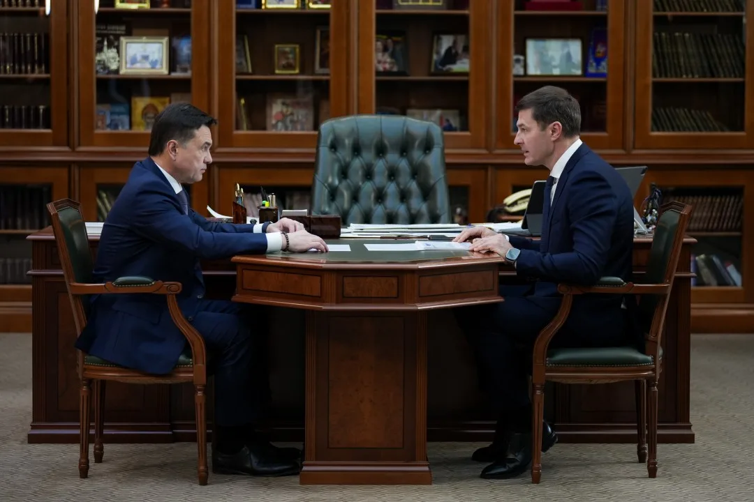 Андрей Воробьев провел рабочую встречу с главой Люберец Владимиром Волковым