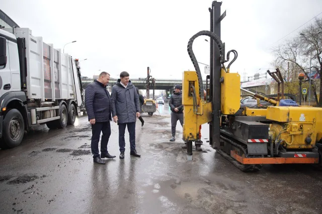 Владимир Волков проверил работы по реорганизации дорожного движения в Люберцах