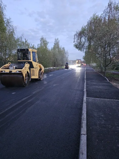 Более 1,3 км нового асфальтового покрытия появилось в посёлке Красково