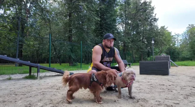 Площадку для выгула собак открыли в Наташинском парке Люберец