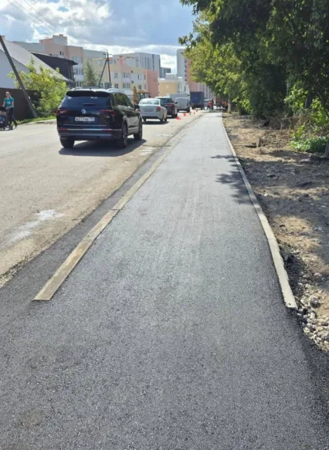 Новый тротуар обустроили в поселке Люберец