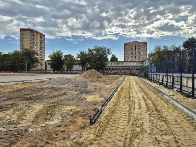 Работы по устройству дренажной системы выполнены на стадионе «Труд» городского округа Люберцы