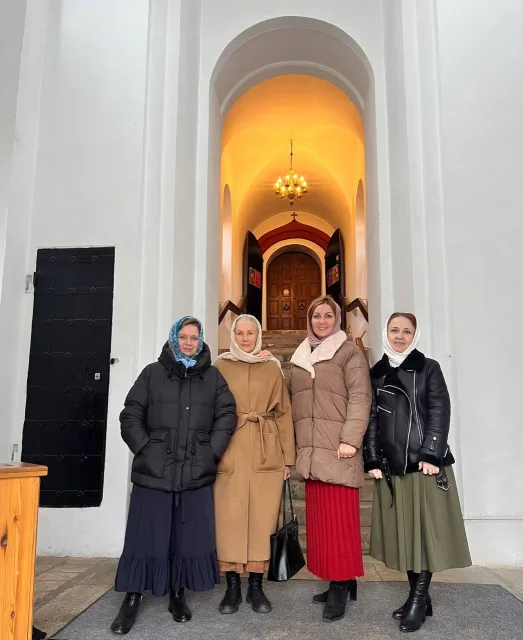 Семьи участников СВО из Люберец молились о защитниках Родины