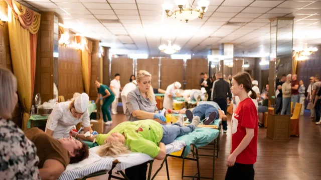 Жители Люберец могут сдать донорскую кровь для пациентов госпиталя, участников СВО
