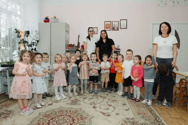 Стоматологи Люберецкой больницы учат дошколят правилам ухода за зубами