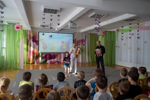 В Люберцах партийцы провели урок по гигиене полости рта для воспитанников детского сада